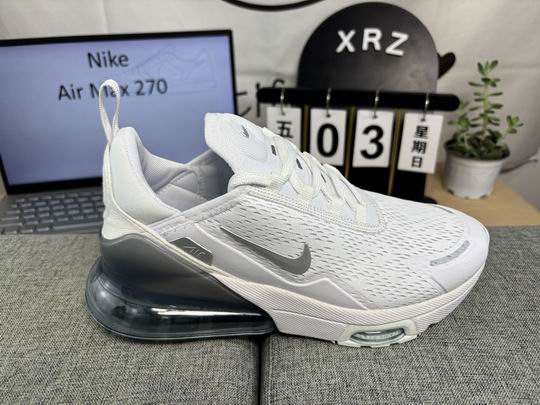 (image for) Nike Air Max 270 Premium White Silver Men's Shoes-04